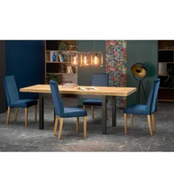 Stół rozkładany TIAGO 140 cm - 220 cm w kolorze dąb craft*Halmar