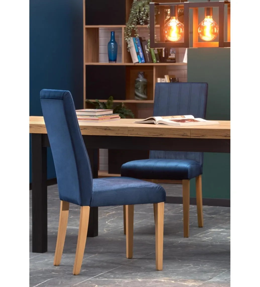 Stół rozkładany TIAGO 140 cm - 220 cm w kolorze dąb craft*Halmar