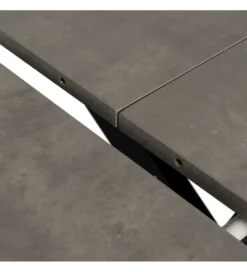 Stół rozkładany TURAMON 120 cm szary czarny*Zona-Design