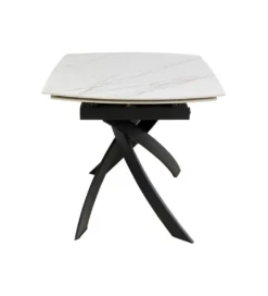 Stół rozkładany TWIST od 120 do 180 cm ceramika w optyce kamienia*KDesign Outlet