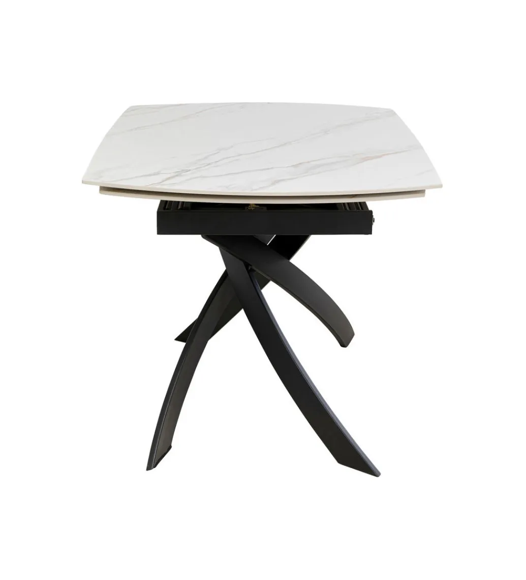 Stół rozkładany TWIST od 120 do 180 cm ceramika w optyce kamienia*KDesign Outlet