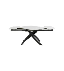 Stół rozkładany TWIST od 120 do 180 cm ceramika w optyce kamienia*KDesign Outlet