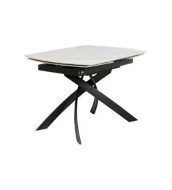 Stół rozkładany TWIST od 120 do 180 cm ceramika w optyce kamienia*KDesign Outlet