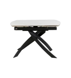 Stół rozkładany TWIST od 120 do 180 cm ceramika w optyce kamienia*KDesign Outlet