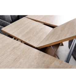 Stół rozkładany UNIQUE od 160 do 200 cm naturalny blat ceramika*Invicta Interior Clearance