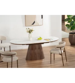 Stół rozkładany UNIQUE od 160 do 200 cm naturalny ceramiczny blat*Invicta Interior Sale