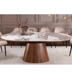 Stół rozkładany UNIQUE od 160 do 200 cm naturalny ceramiczny blat*Invicta Interior - przedsprzedaż