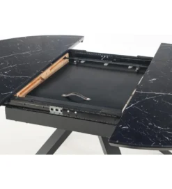 Stół rozkładany VERTIGO 130 cm - 180 cm w optyce czarnego marmuru*Halmar New