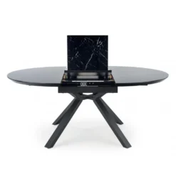 Stół rozkładany VERTIGO 130 cm - 180 cm w optyce czarnego marmuru*Halmar New