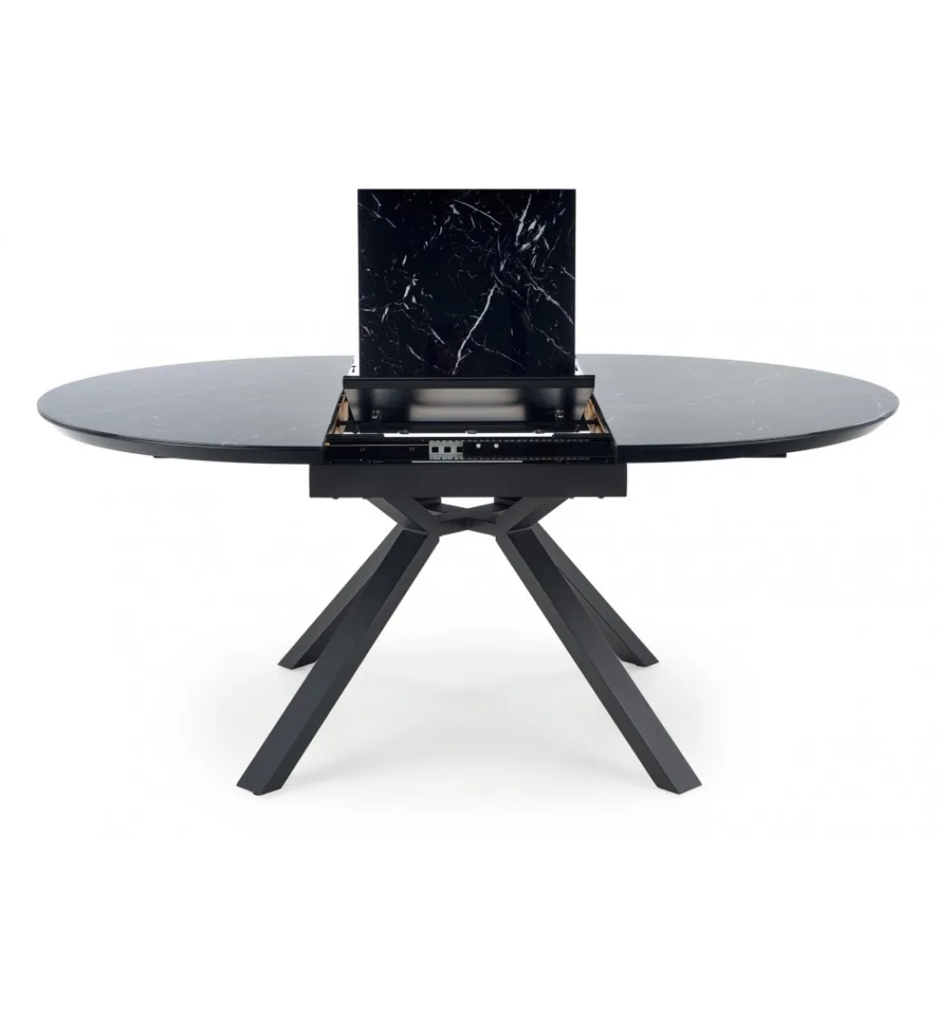 Stół rozkładany VERTIGO 130 cm - 180 cm w optyce czarnego marmuru*Halmar New