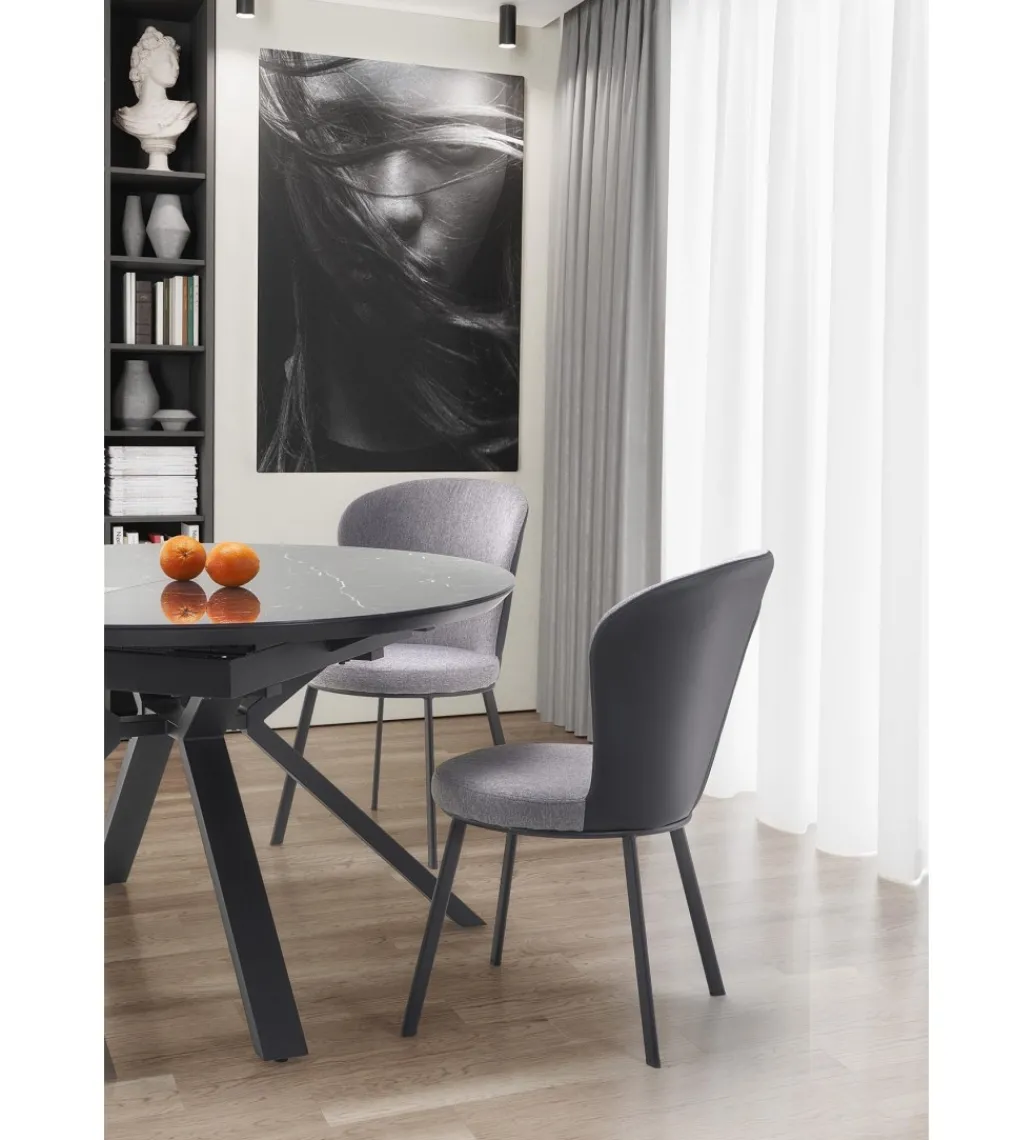 Stół rozkładany VERTIGO 130 cm - 180 cm w optyce czarnego marmuru*Halmar New