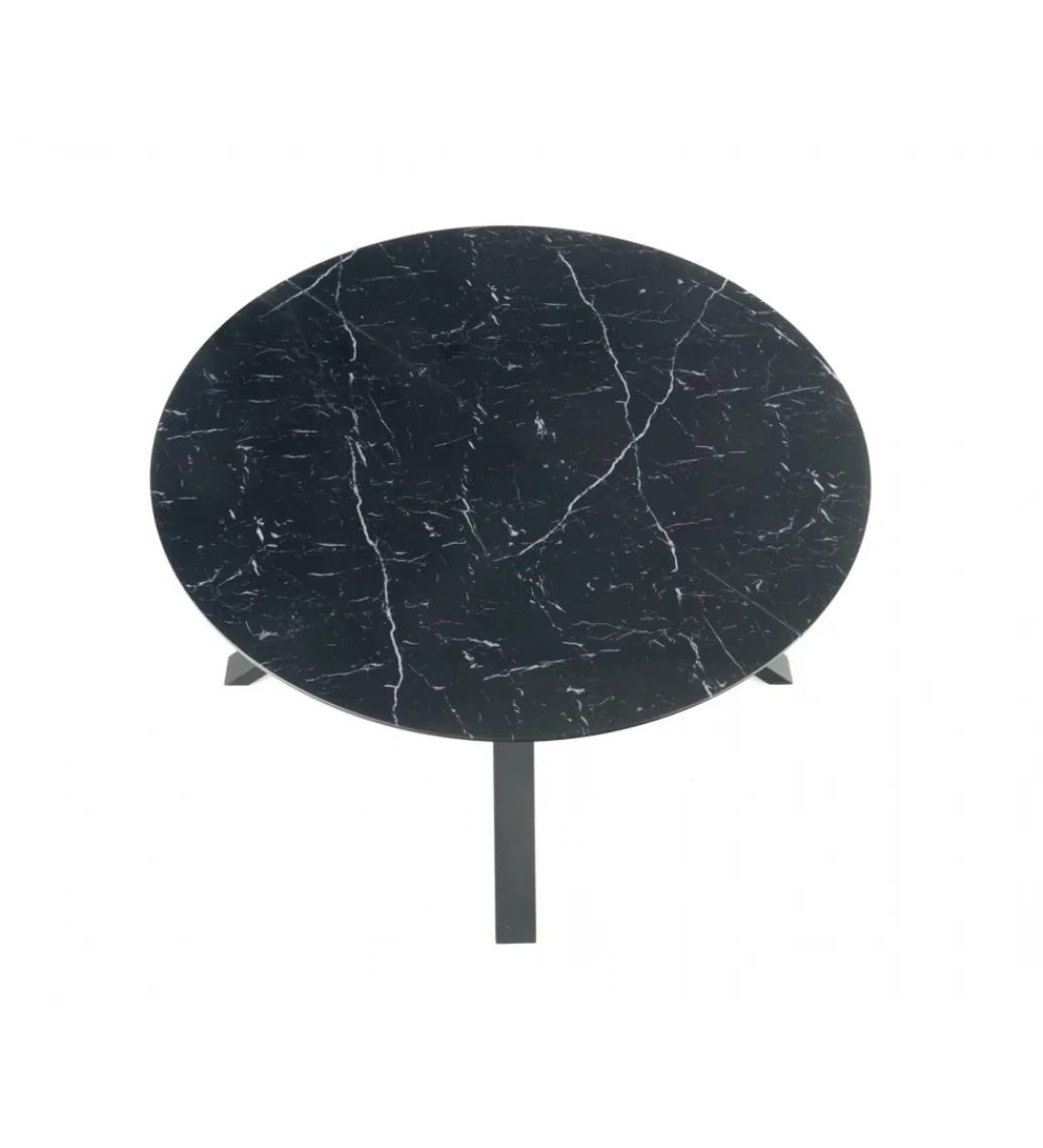 Stół rozkładany VERTIGO 130 cm - 180 cm w optyce czarnego marmuru*Halmar New