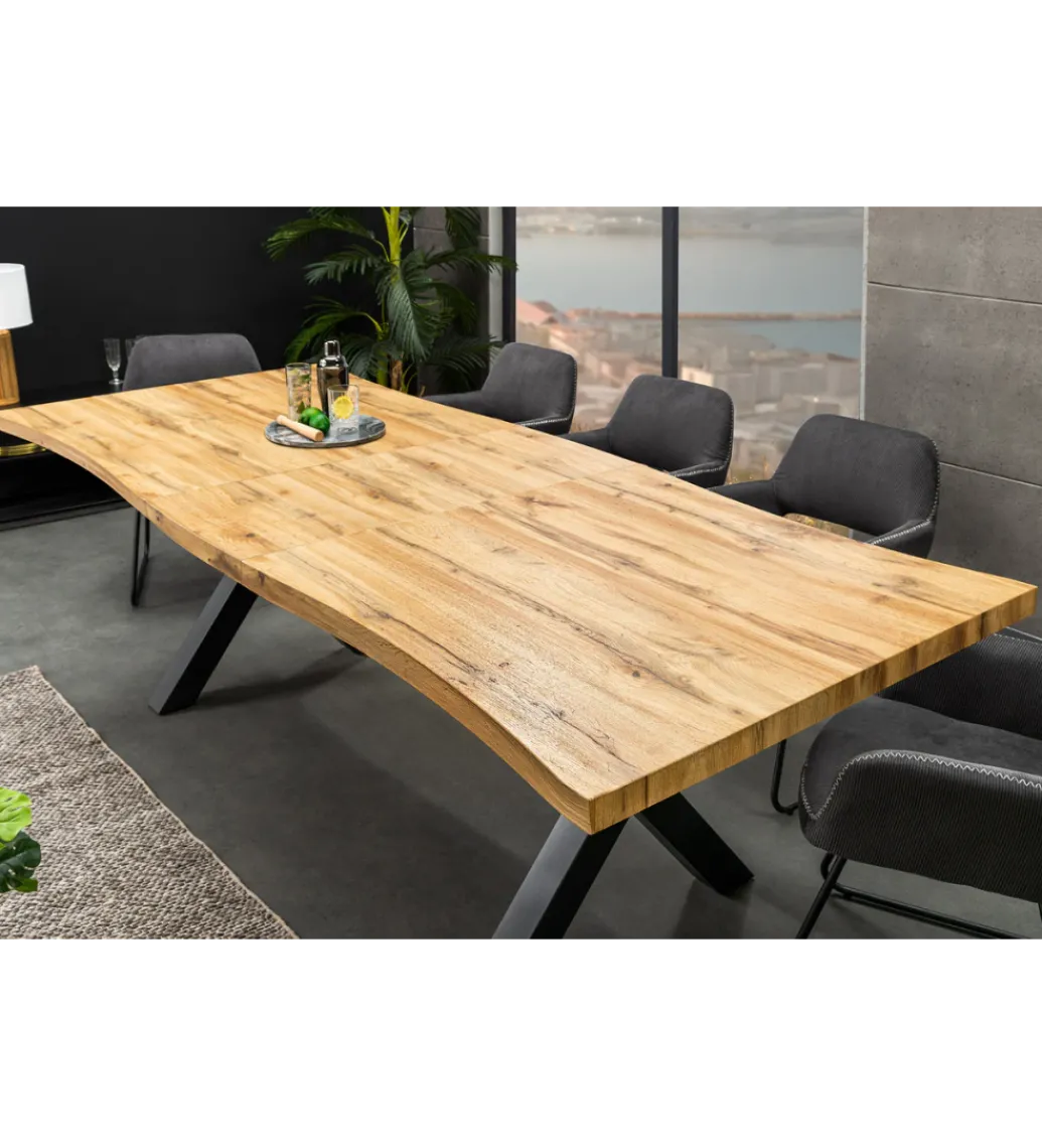 Stół rozkładany WILD 160 cm do 200 cm naturalny outlet*Invicta Interior