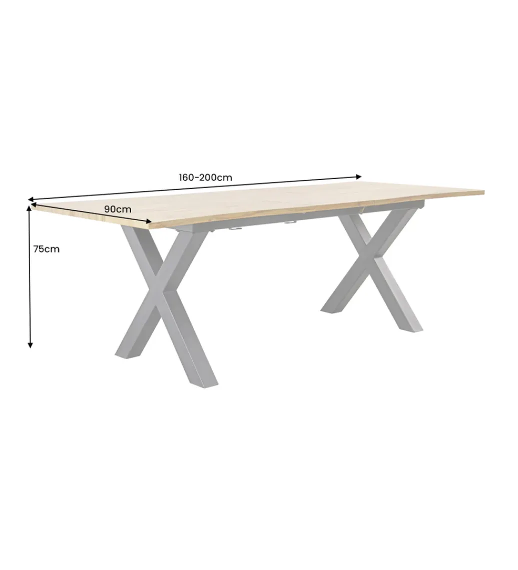 Stół rozkładany WILD 160 cm do 200 cm naturalny outlet*Invicta Interior