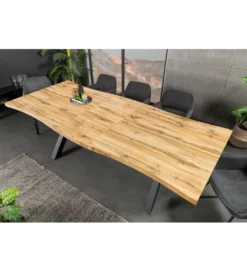 Stół rozkładany WILD 180-220 cm wygląd naturalnego dębu dzikiego rozkładany*Invicta Interior New