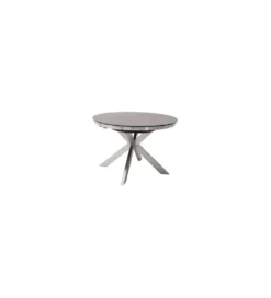 Stół rozkładany WINNIPEG 120 cm - 160 cm antracytowo srebrny*MCA Outlet