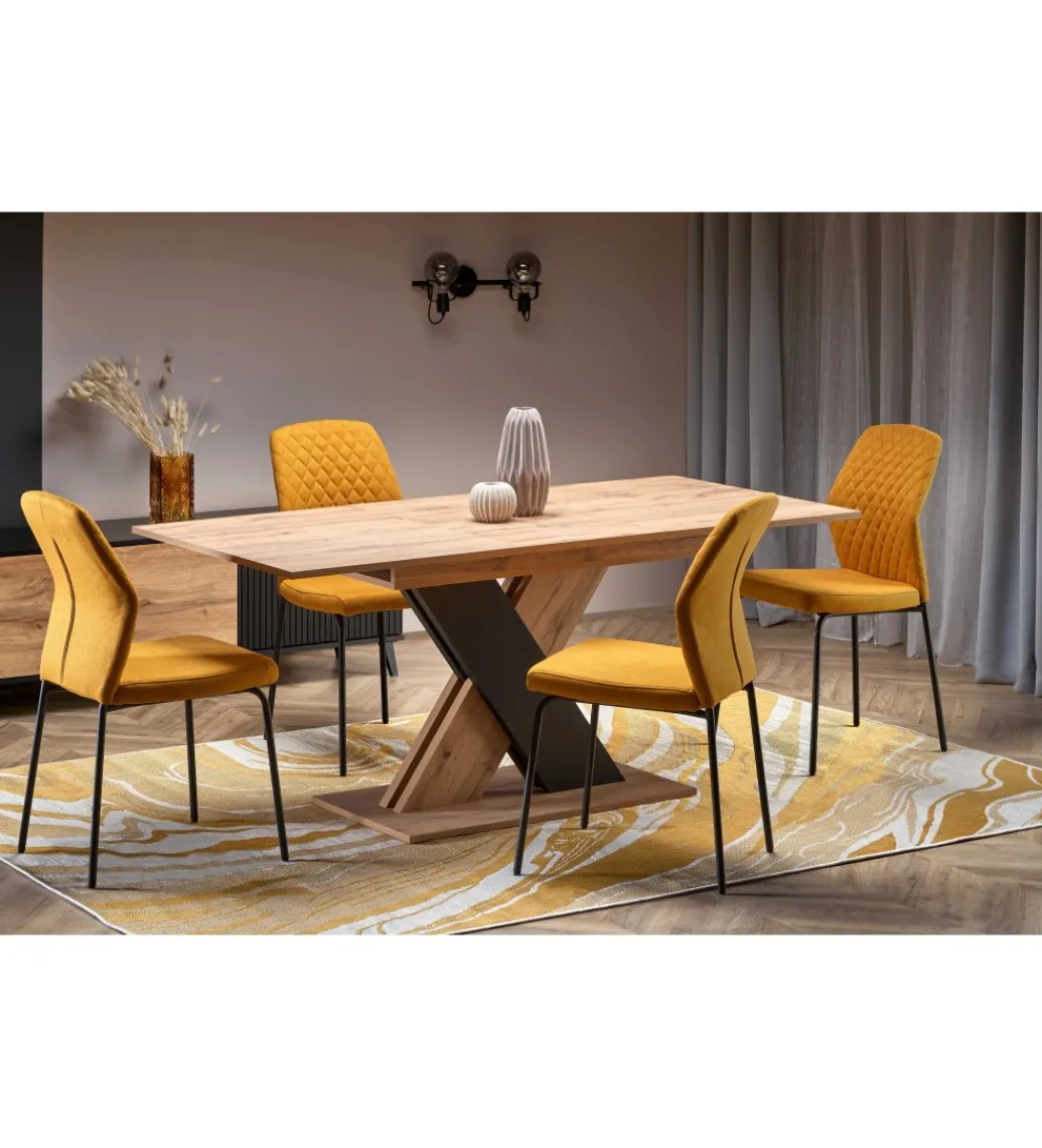 Stół rozkładany XARELTO 130 cm - 175 cm w kolorze dąb wotan*Halmar Online