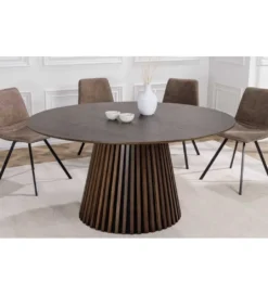 Stół SANZA 140 cm w optyce dąb ciemny*Invicta Interior Sale