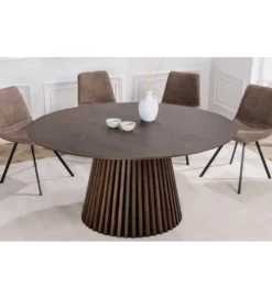 Stół SANZA 140 cm w optyce dąb ciemny*Invicta Interior Sale
