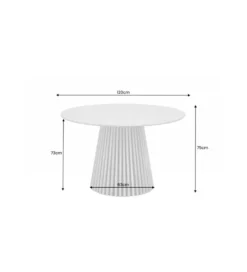Stół SANZA 120 cm w optyce dębu*Invicta Interior Sale