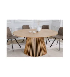 Stół SANZA 140 cm w optyce dębu*Invicta Interior Best