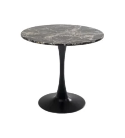 Stół SCHICKERIA 80 cm efekt czarnego marmuru*KARE New