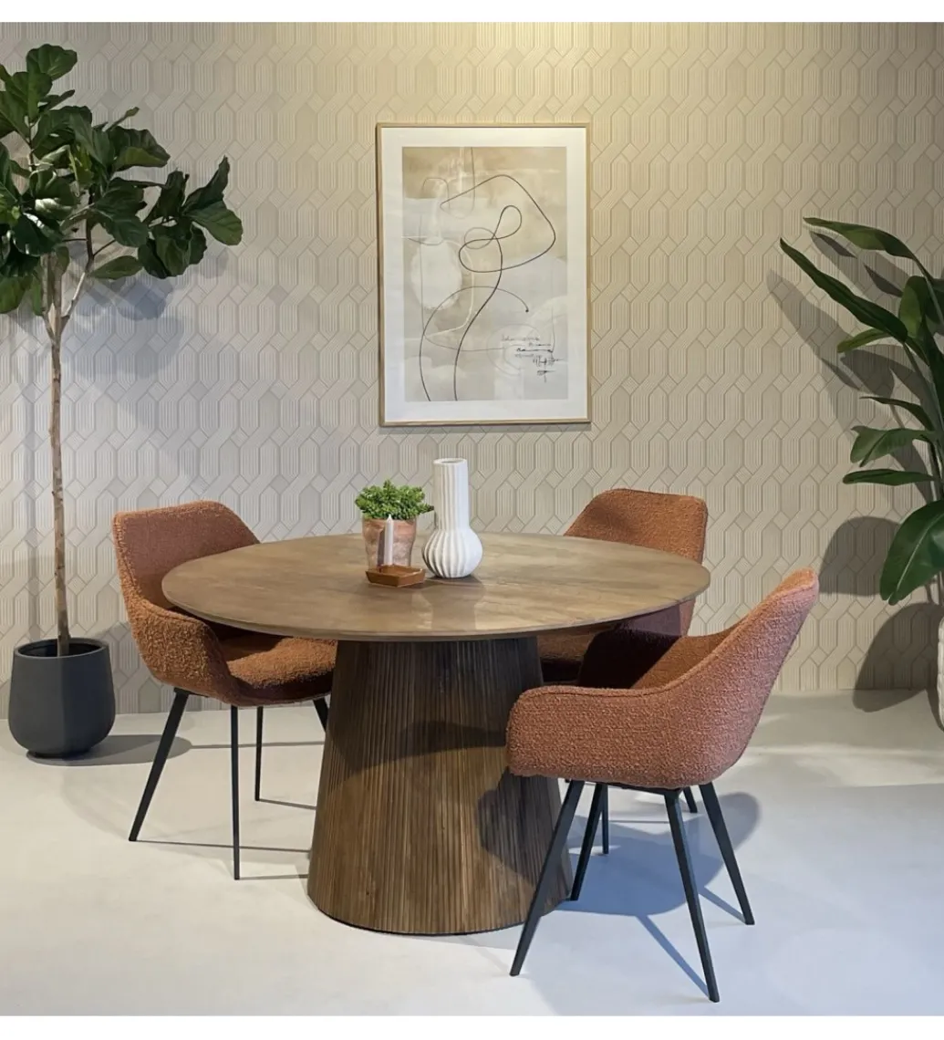 Stół SELVETOR 130 cm drewno mango*LF-Design Best