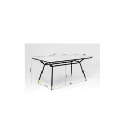 Stół South Beach 160 cm w optyce marmuru*KARE Sale