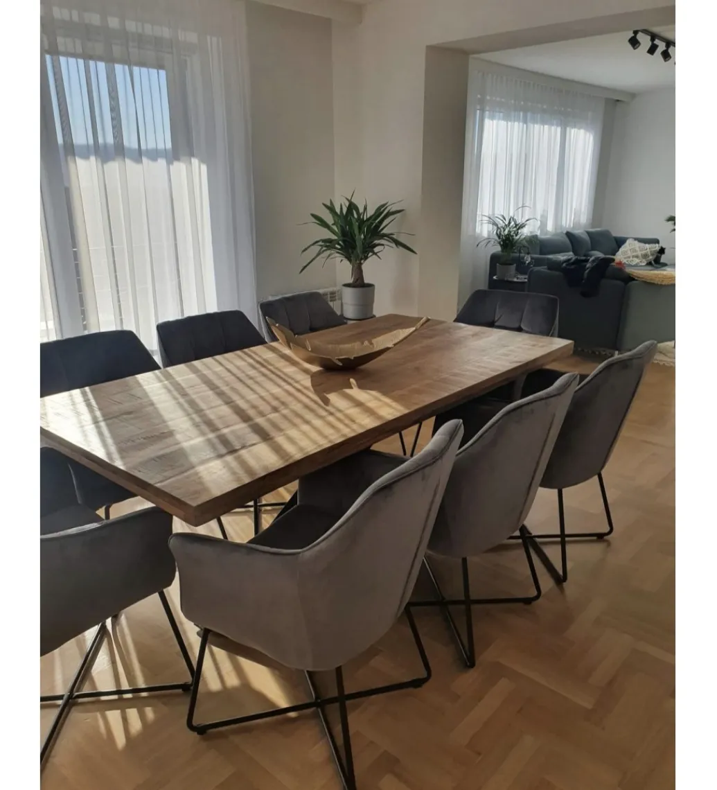 Stół SPIDER Galaxy 200 cm craft drewno mango na nogach pająk krzyżak*Invicta Interior Discount