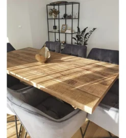 Stół SPIDER Galaxy 200 cm craft drewno mango na nogach pająk krzyżak*Invicta Interior Discount