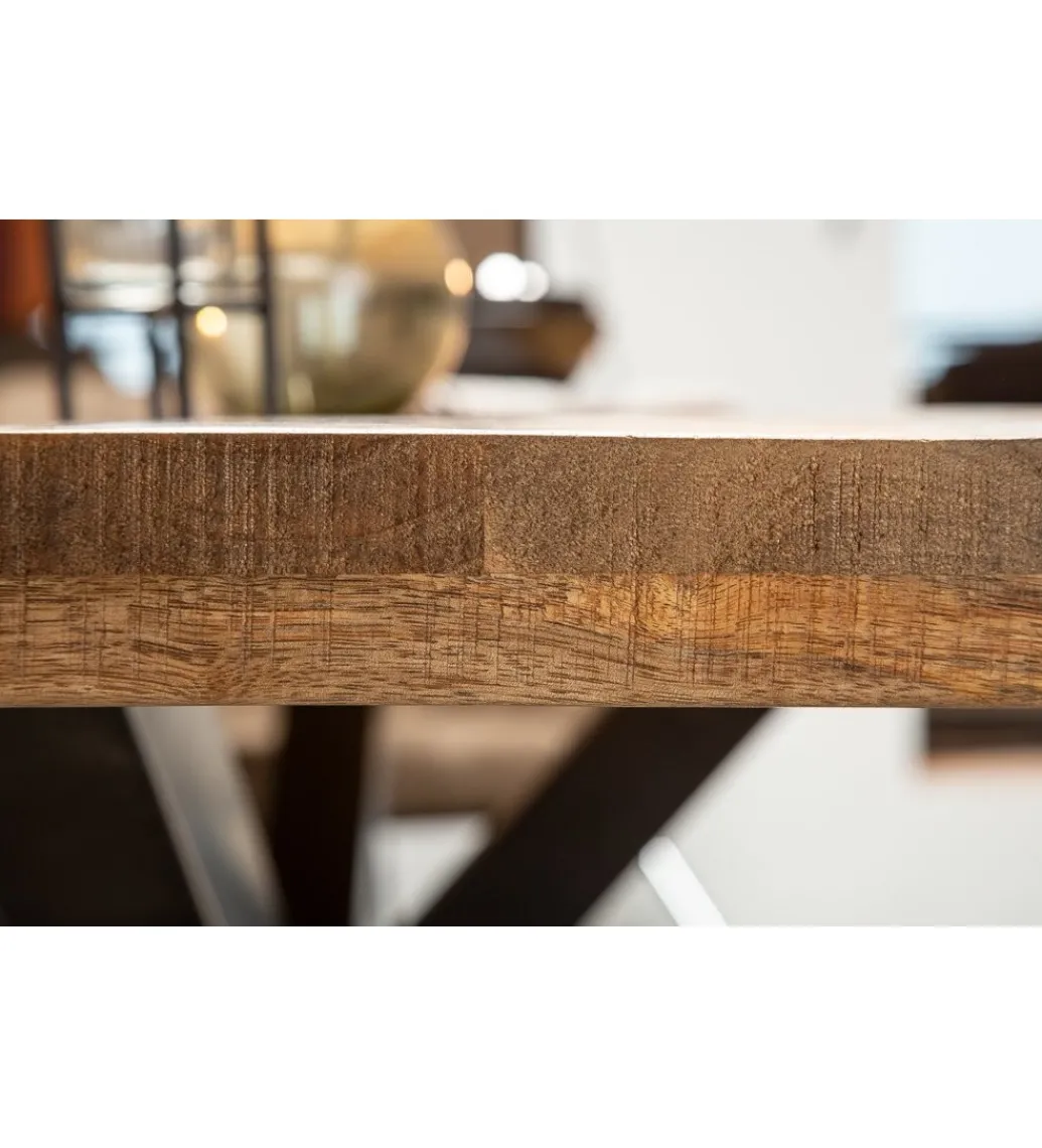 Stół SPIDER Galaxy 200 cm craft drewno mango na nogach pająk krzyżak*Invicta Interior Discount