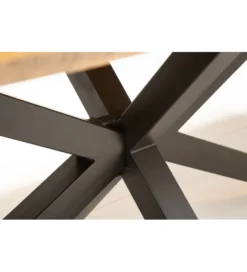 Stół SPIDER Galaxy 180 cm drewno Mango na nogach pająk krzyżak*Invicta Interior Clearance