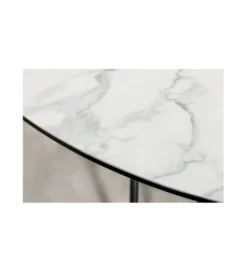 Stół TARANTO 120 cm ceramika w optyce białego marmuru*Invicta Interior Hot