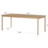 Stół TOBAGO 220 cm naturalny*LF-Design Discount