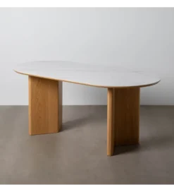Stół TRANKY 180 x 90 cm brązowy blat ceramika*Zona-Design Clearance