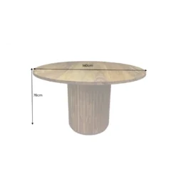 Stół TRES CHIC 140 cm drewno sheesham naturalny*Invicta Interior Discount