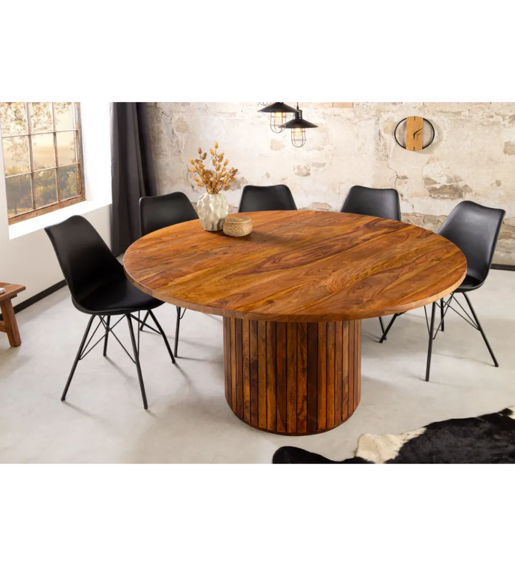 Stół TRES CHIC 140 cm drewno sheesham naturalny*Invicta Interior Discount