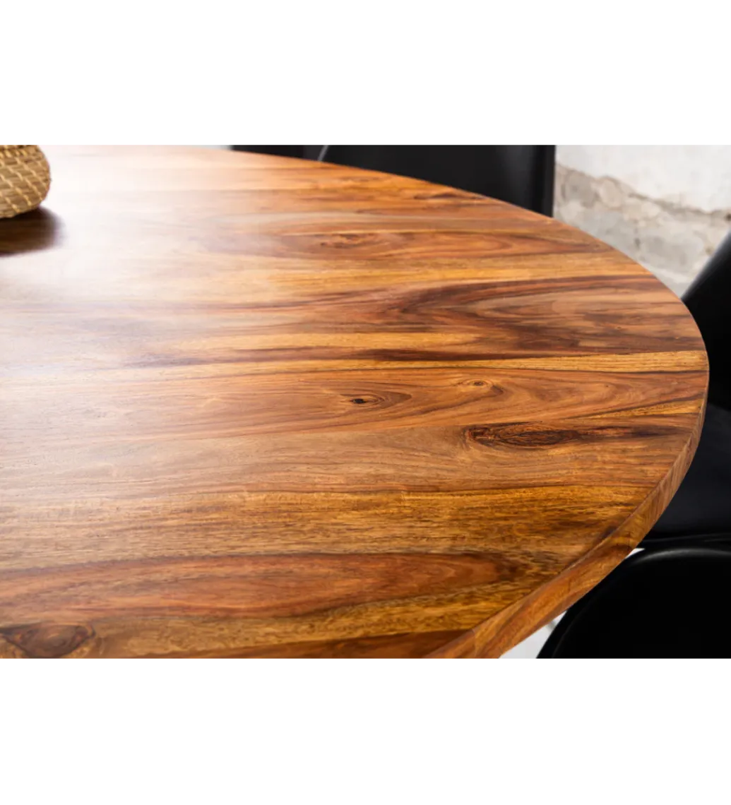 Stół TRES CHIC 120 cm drewno sheesham naturalny*Invicta Interior Online