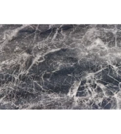 Stół UNIQUE 120 cm okrągły ceramiczny blat efekt czarny marmur*Invicta Interior Best
