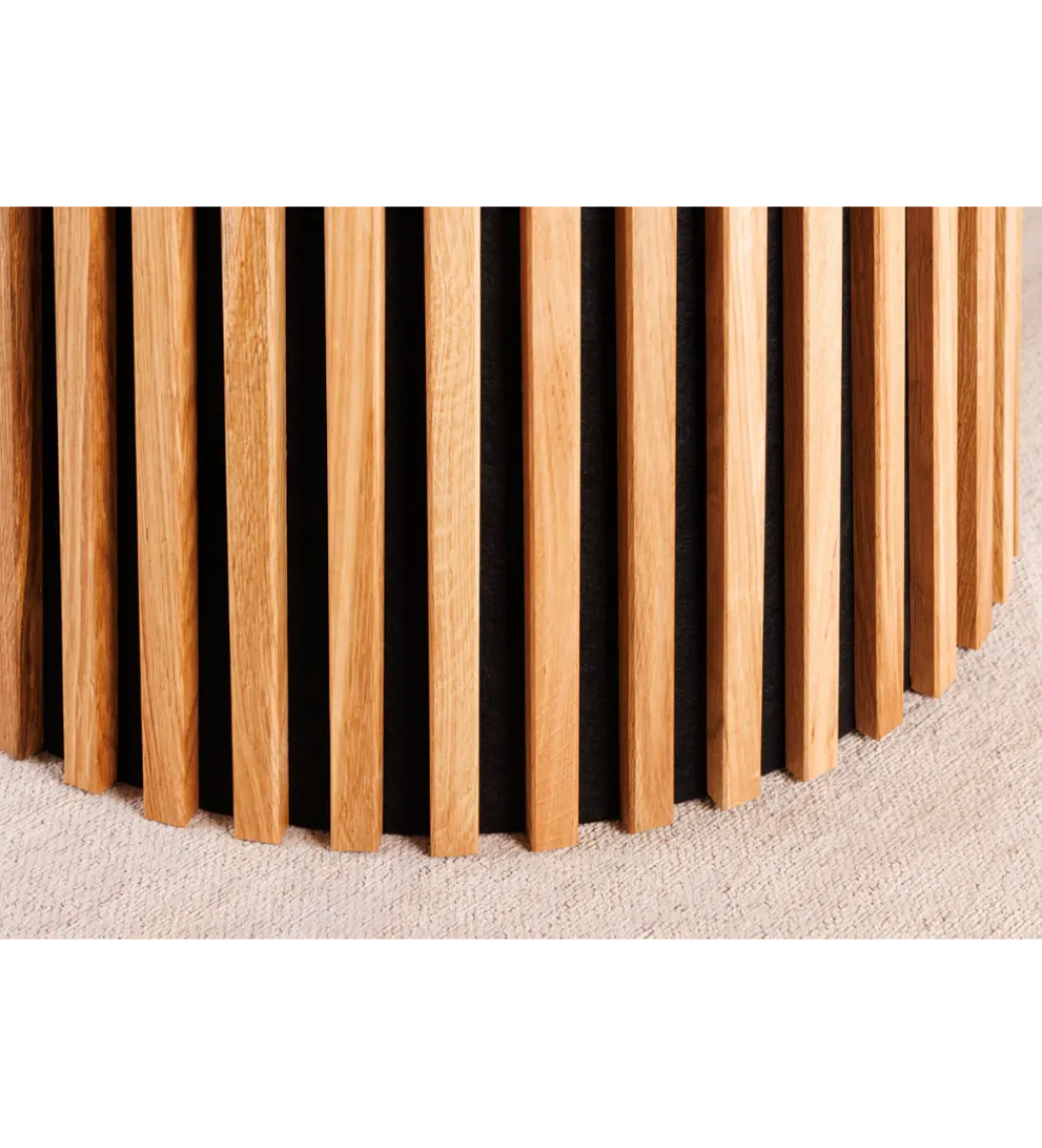 Stół VALHALLA WOOD okrągły 120-160-200cm rozkładany dąb naturalny*Invicta Interior Discount