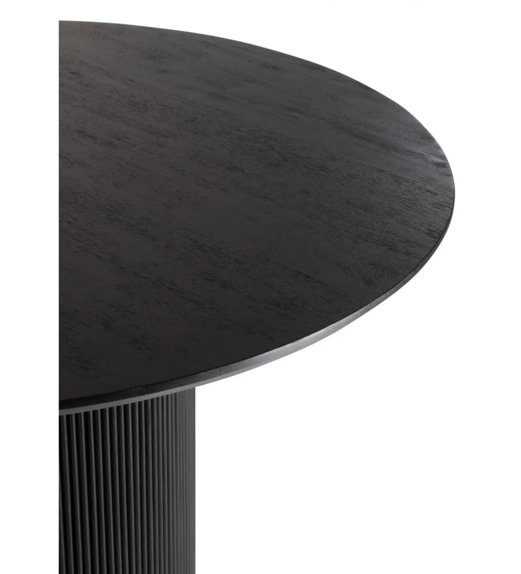 Stół VINCENT 120 cm drewno mango czarny*J-Line New
