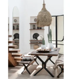 Stół VINTAGE 180 cm naturalne drewno*J-Line