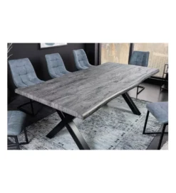 Stół WILD 200 cm bielony wygląd dębu szary*Invicta Interior Clearance
