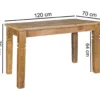 Stół WOHNLING 120 cm drewno mango*WOHNLING, GERMANY Clearance