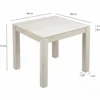 Stół WOHNLING 80 cm drewno mango białe wykończenie*WOHNLING, GERMANY Clearance