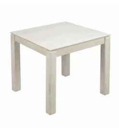 Stół WOHNLING 80 cm drewno mango białe wykończenie*WOHNLING, GERMANY Clearance