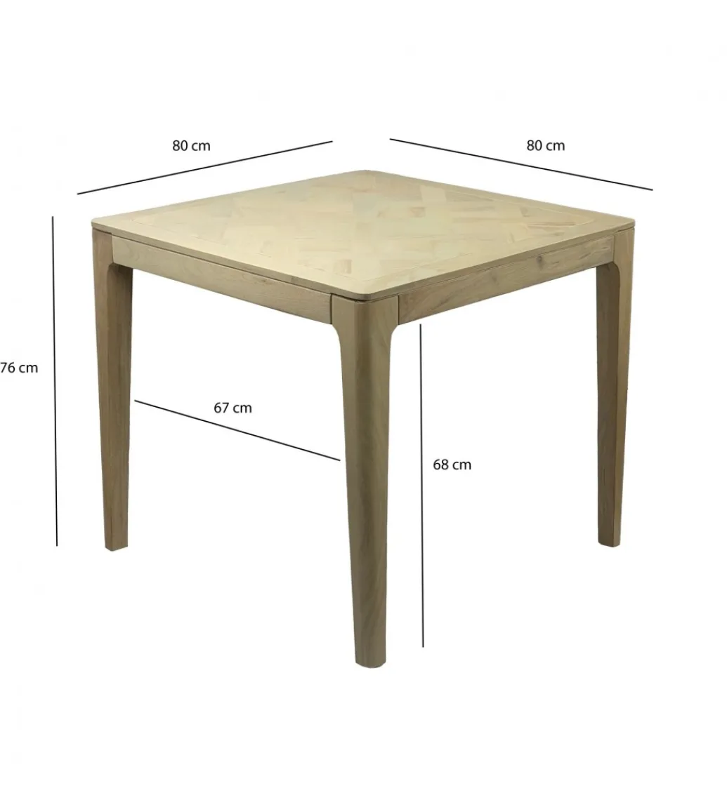 Stół WOHNLING 80 cm drewno mango naturalny*WOHNLING, GERMANY Outlet