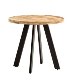 Stół WOHNLING 80 cm drewno mango nogi czarne*WOHNLING, GERMANY Best
