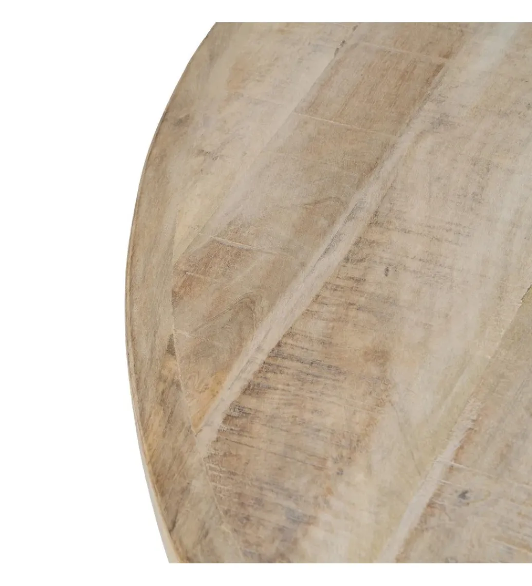Stół WORNMIN 120 cm drewno mango przecierana biel*Zona-Design Discount