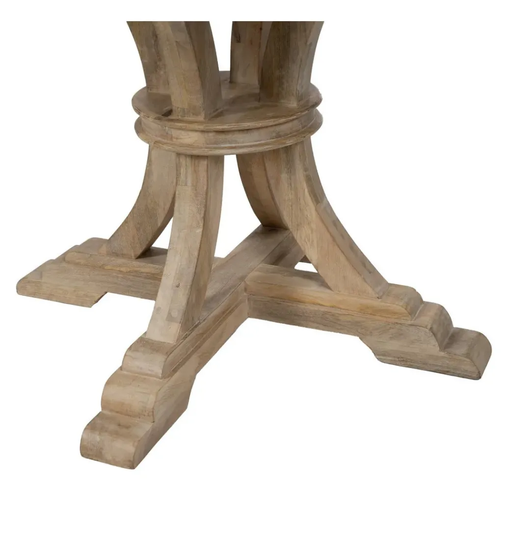 Stół WORNMIN 120 cm drewno mango przecierana biel*Zona-Design Discount